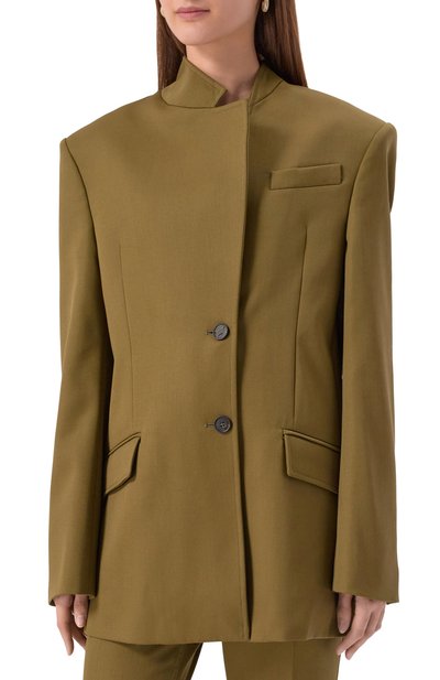 Шерстяной жакет THE ATTICO, арт. 251WCG00084/WWW065AA, фото 3