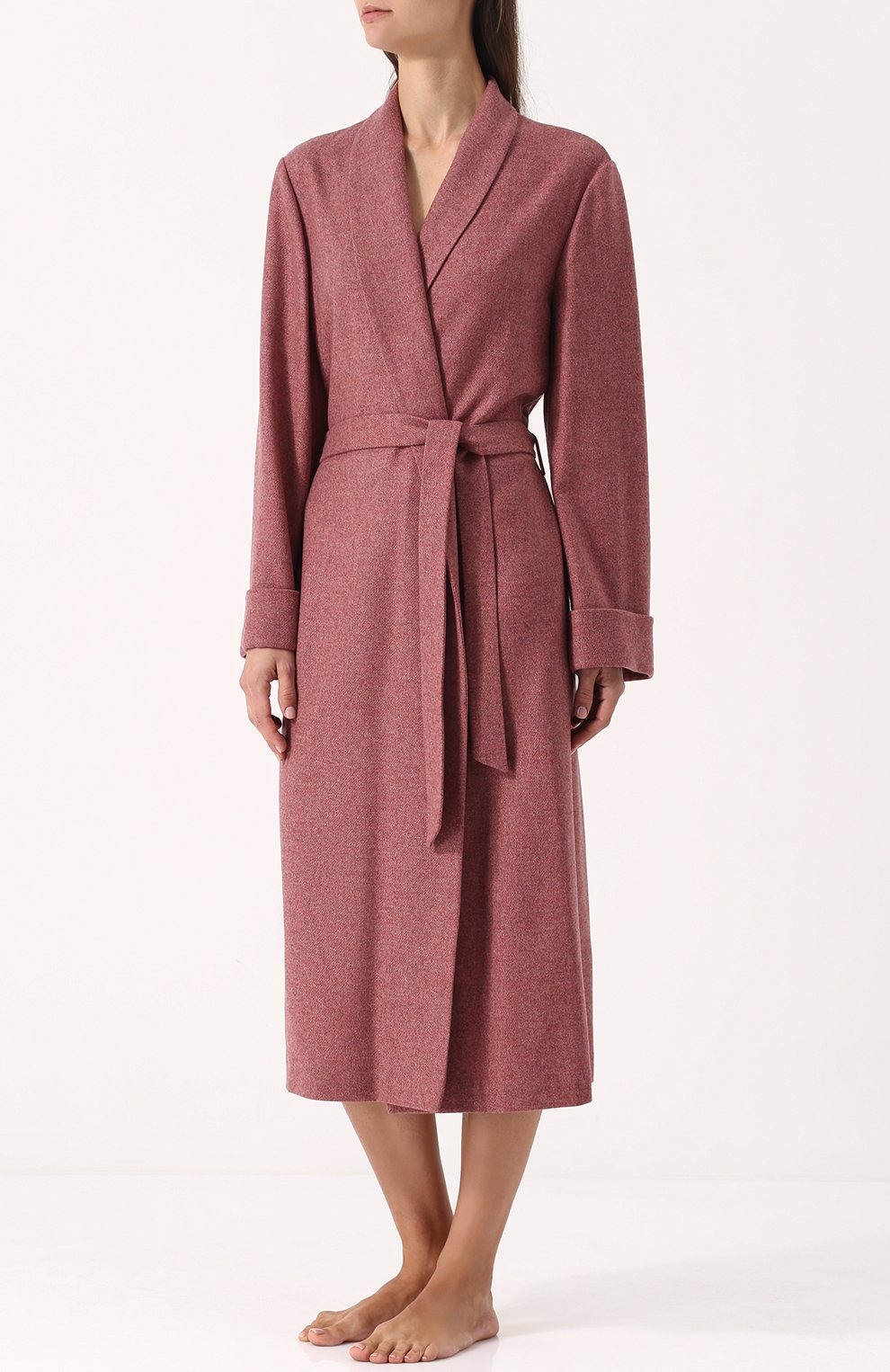 Однотонный халат с поясом LORO PIANA, арт. FAG2902, фото 3