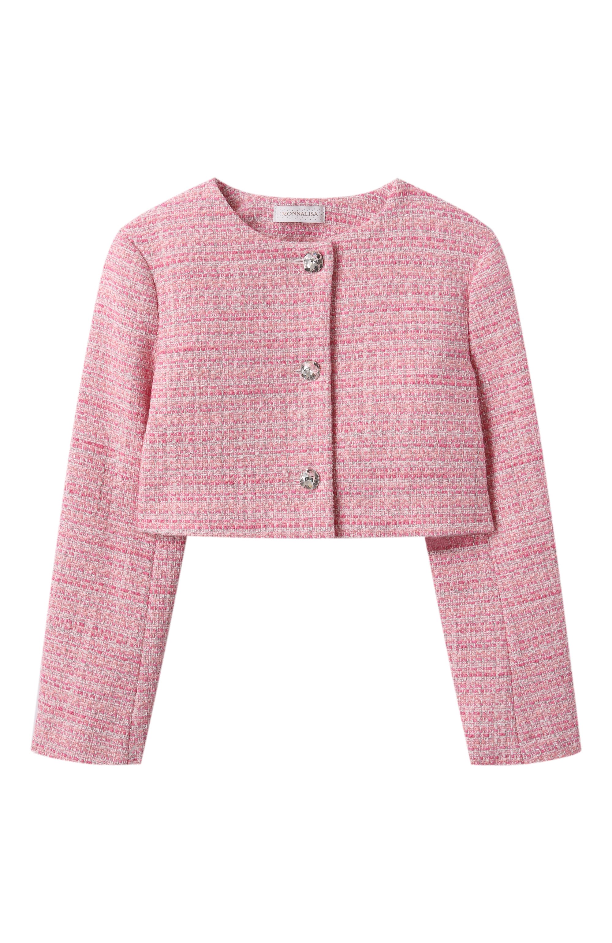 Твидовый жакет MONNALISA, арт. 71E103, фото 1