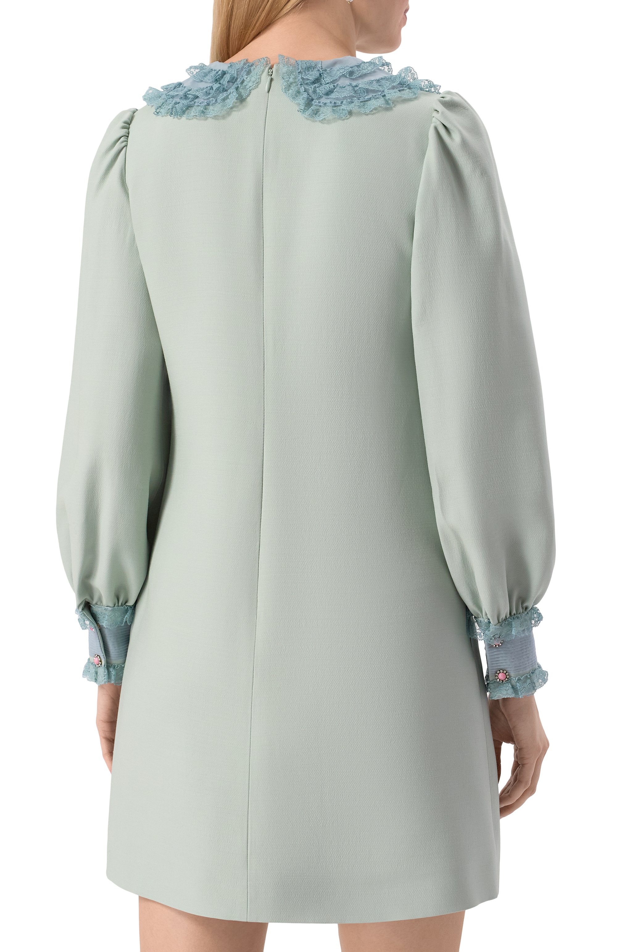 Платье из шерсти и шелка VALENTINO, арт. 6B3VAEJ61CF, фото 4