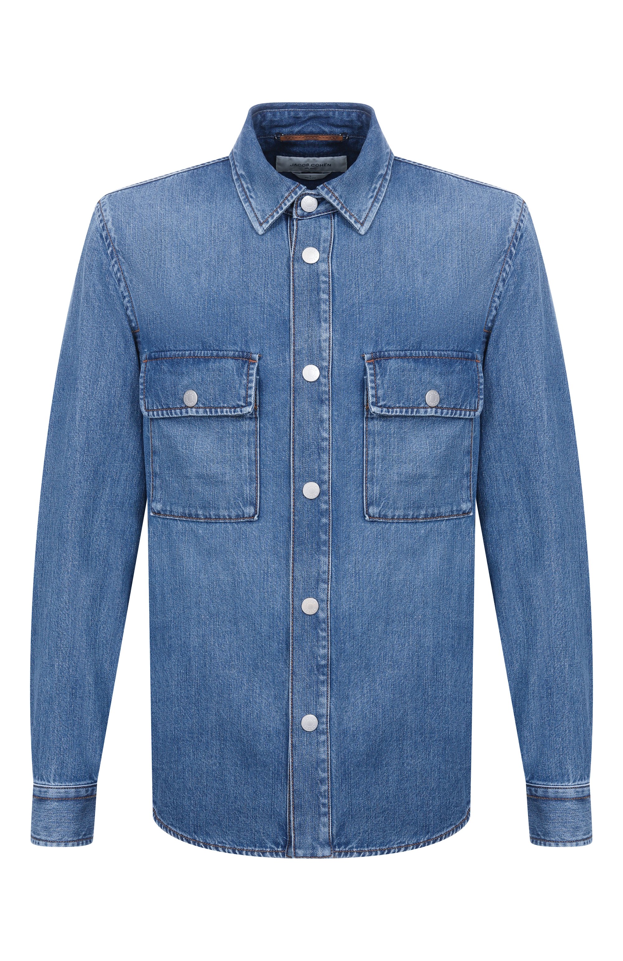 Джинсовая куртка JACOB COHEN синего цвета по цене 79700 руб., арт. JUM_E0017 080 T847A S1, фото 1 Джинсовая куртка JACOB COHEN, арт. JUM_E0017 080 T847A S1, фото 1