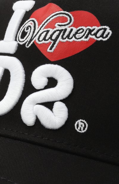 Хлопковая бейсболка dsquared2 x vaquera DSQUARED2, арт. BCW0953/05C00001, фото 3