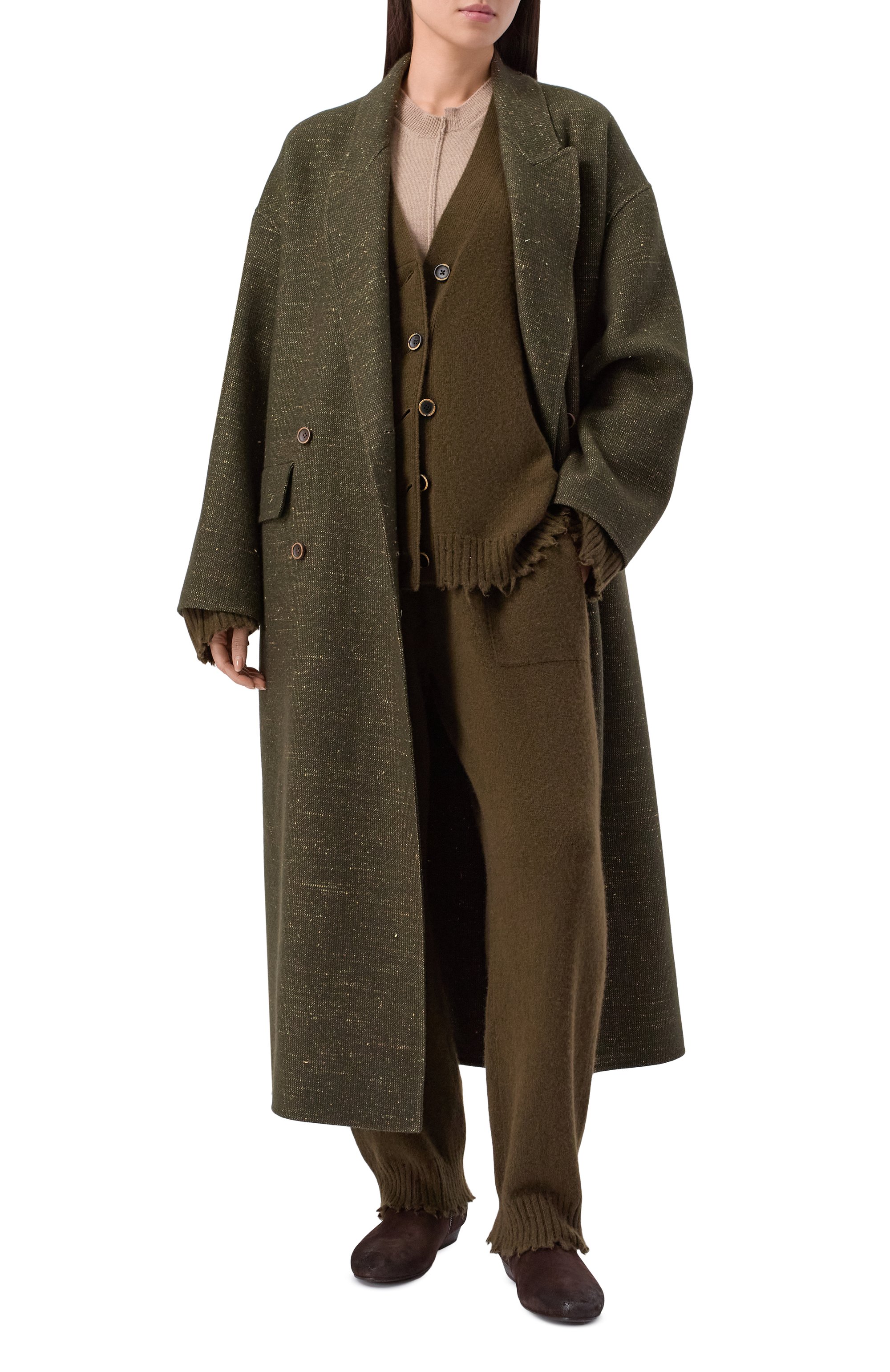 Пальто из кашемира и вискозы UMA WANG, арт. UW8056, фото 2