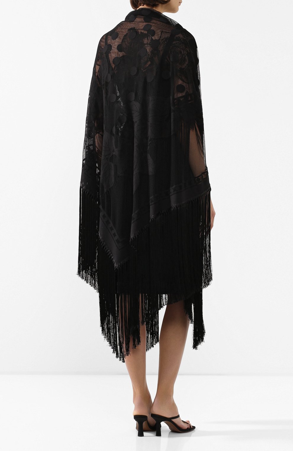 Шаль из смеси хлопка и вискозы DOLCE & GABBANA, арт. FS208A/GDS71, фото 4