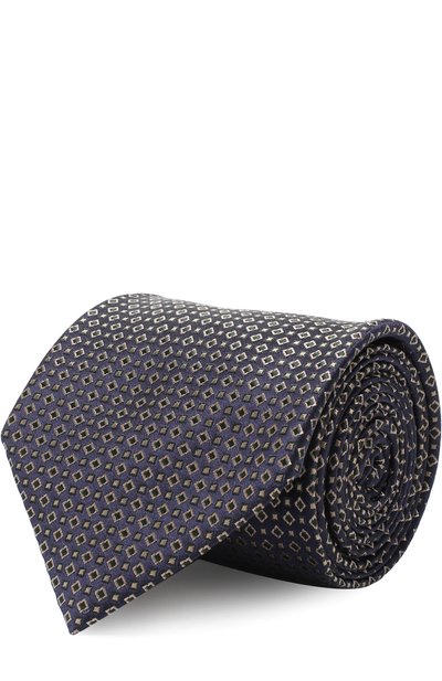 Мужской шелковый галстук с узором BRIONI, арт. 062I00/07434
