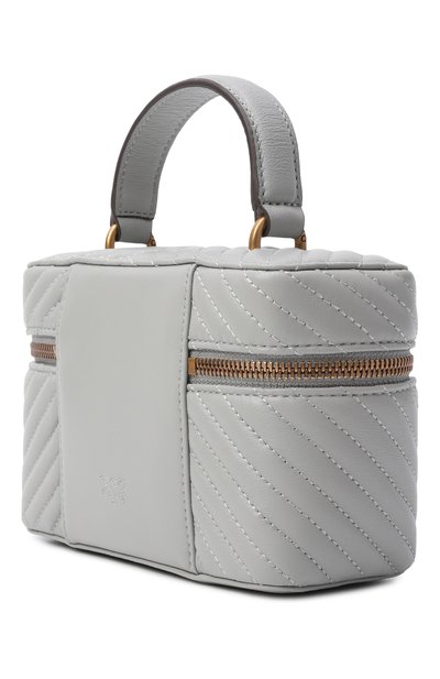 Сумка vanity mini PINKO светло-серого цвета по цене 26300 руб., арт. 106382/A0GK, фото 4 Сумка vanity mini PINKO, арт. 106382/A0GK, фото 4