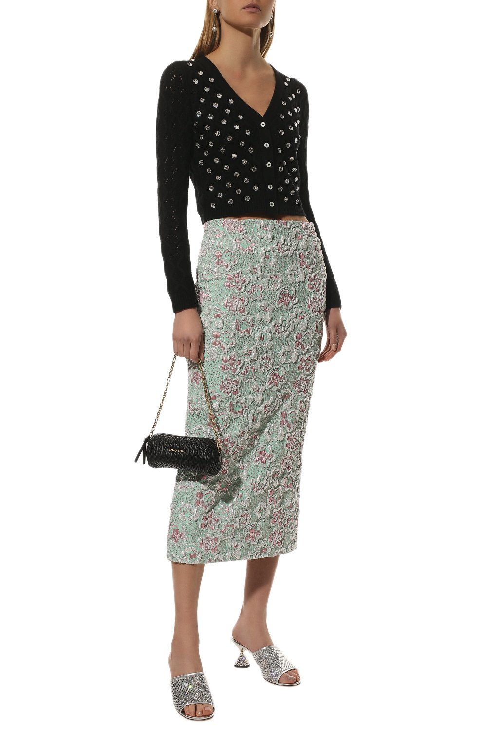 Текстильные мюли MIU MIU, арт. 5XX539-3LJ4-F0118-065, фото 2