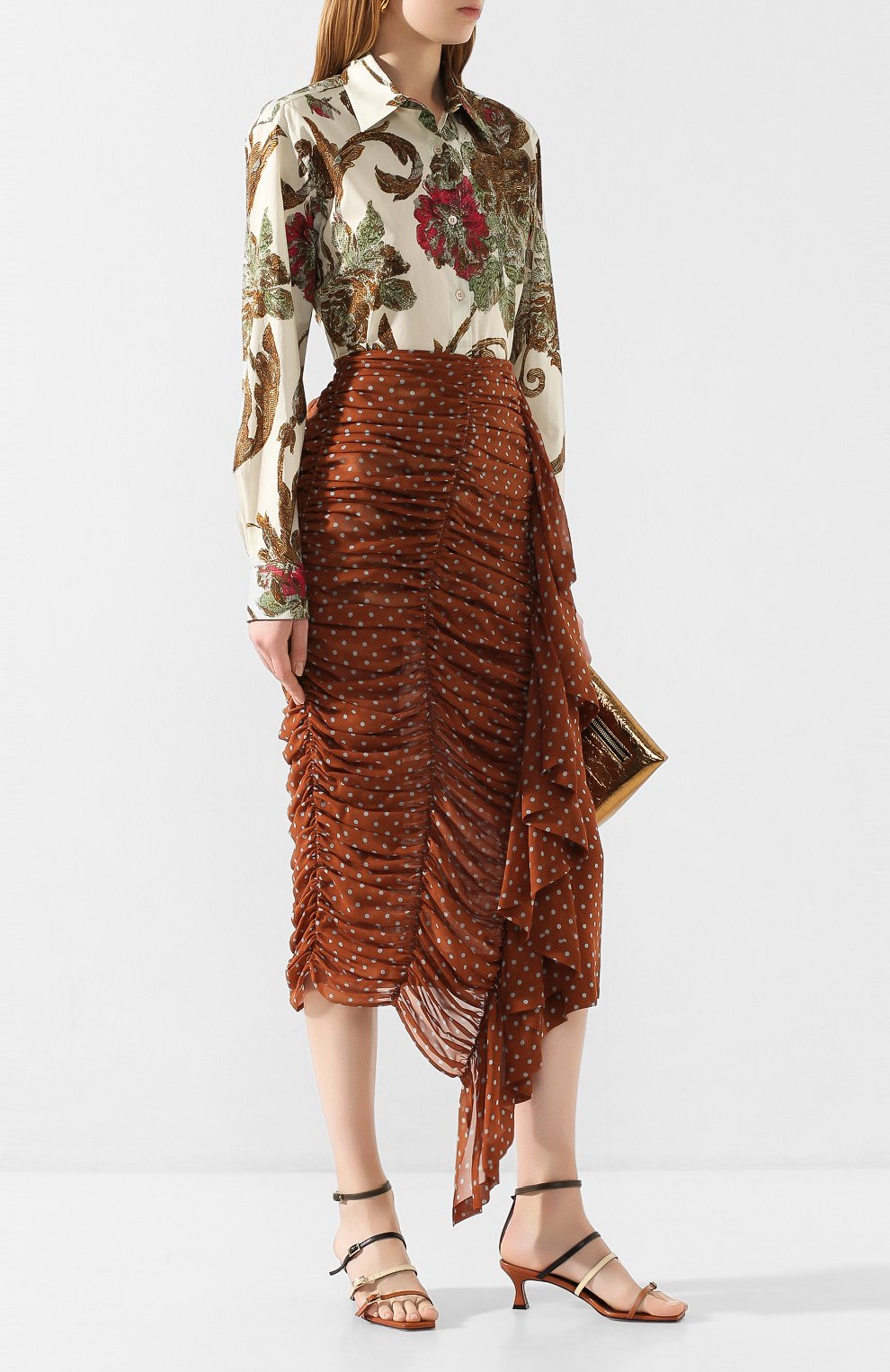 Хлопковая рубашка DRIES VAN NOTEN, арт. 201-10758-9401, фото 2