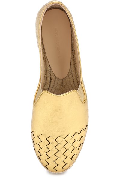 Эспадрильи из металлизированной кожи BOTTEGA VENETA, арт. 407122/VAWR1, фото 5