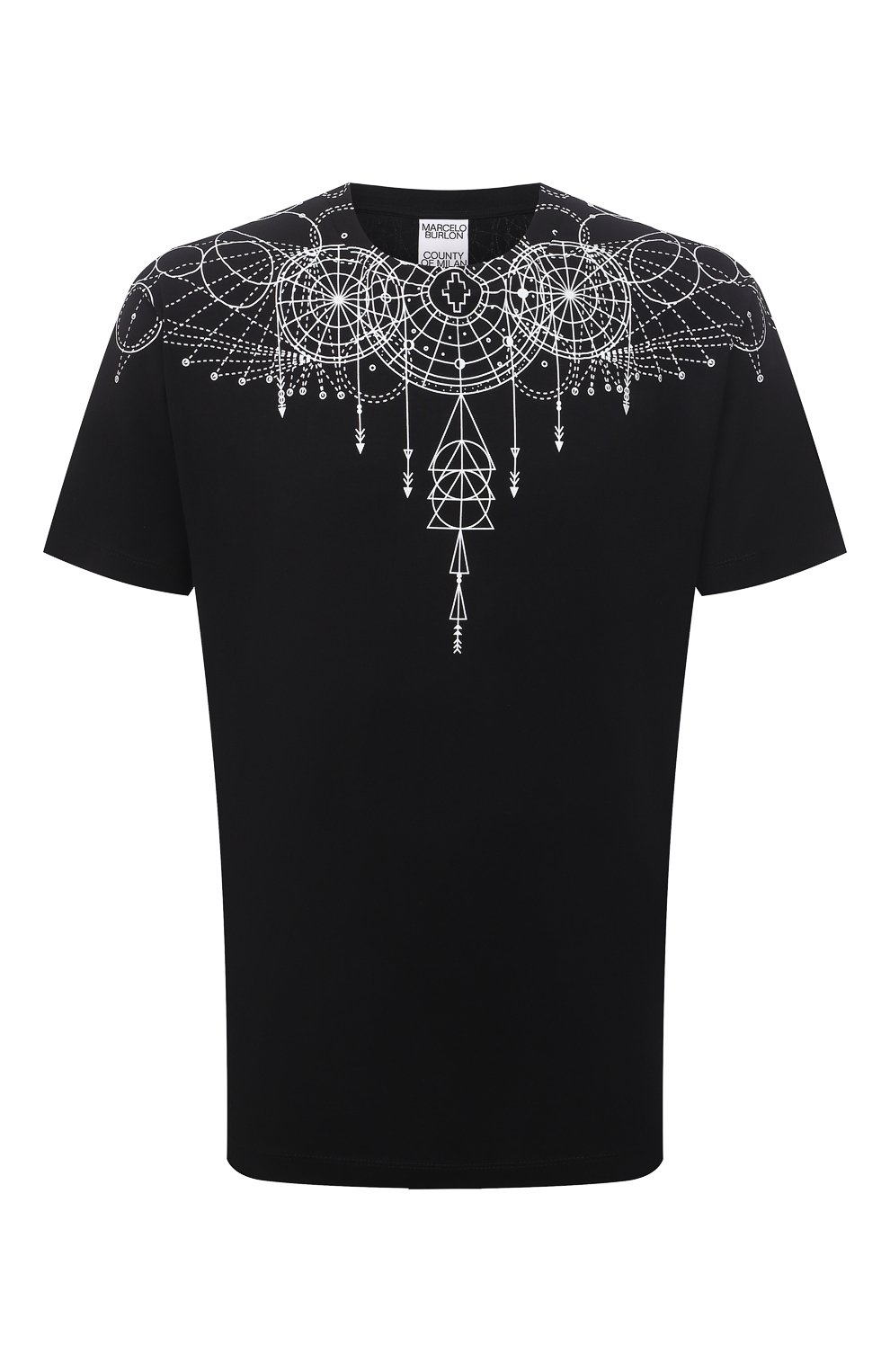 Хлопковая футболка MARCELO BURLON, арт. CMAA018F21JER006, фото 1