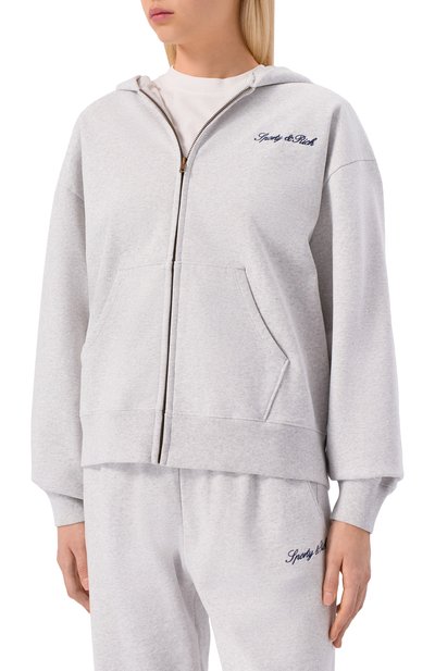 Хлопковая толстовка SPORTY AND RICH, арт. ST08868326GY03, фото 3