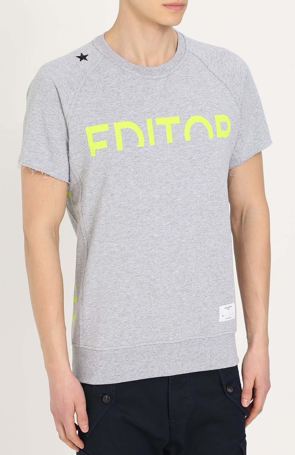 Хлопковая футболка THE EDITOR, арт. E2.6928C22/5081M, фото 3