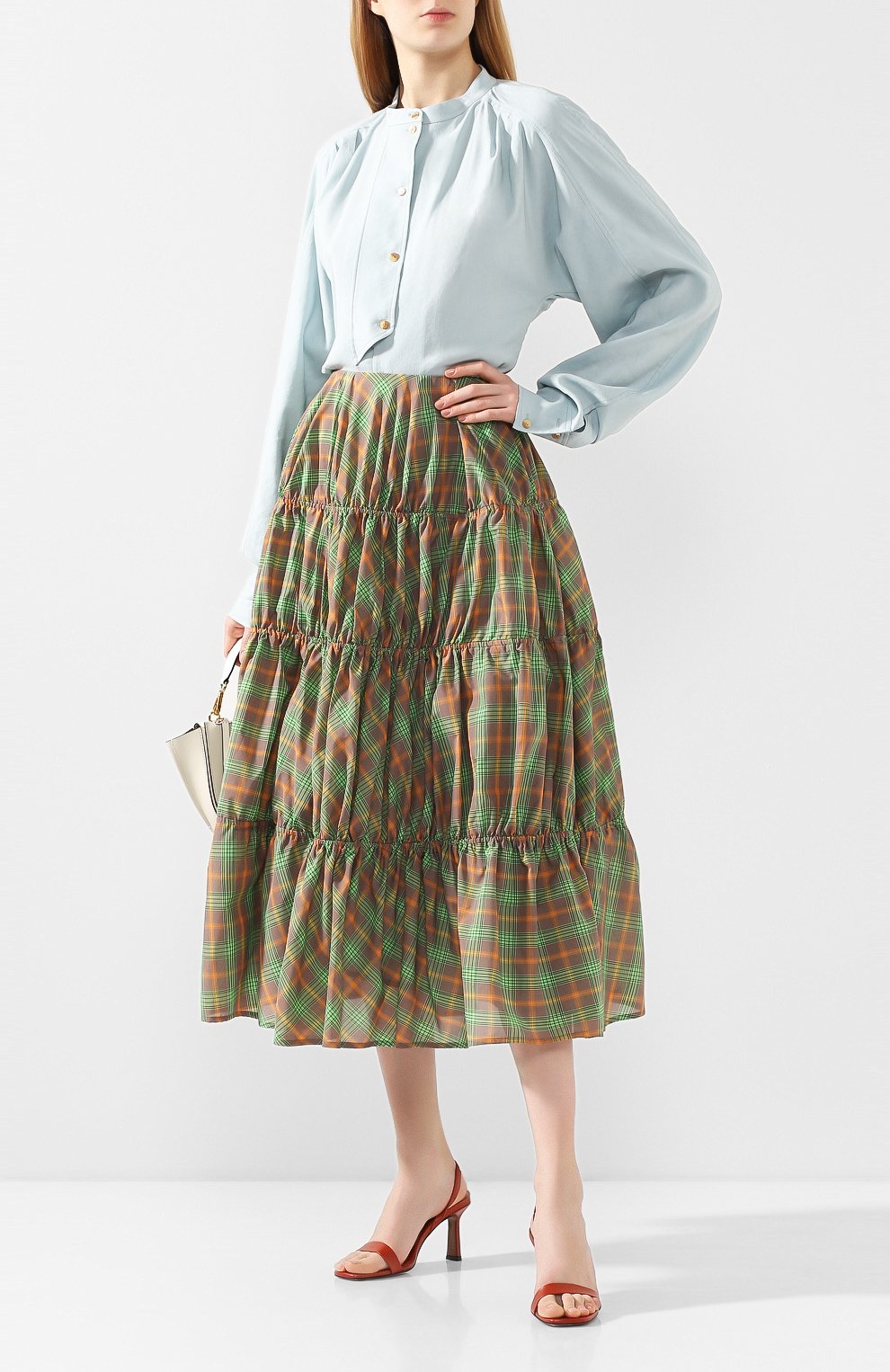 Рубашка REJINA PYO голубого цвета по цене 47000 руб., арт. C249/LINEN BLEND, фото 2 Рубашка REJINA PYO, арт. C249/LINEN BLEND, фото 2