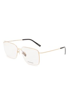 Женские оправа BALENCIAGA золотого цвета, арт. BB0351 002 | Фото 1 (Нос: Не проставлено; Региональные ограничения белый список (Axapta Mercury): Не проставлено; Материал: Металл; Тип очков: Оправа; Оптика Гендер: оптика-женское; Очки форма: Прямоугольные)