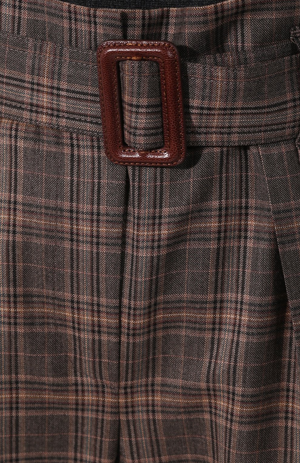 Шерстяные брюки BRUNELLO CUCINELLI коричневого цвета по цене 188500 руб., арт. MP143P7022, фото 5 Шерстяные брюки BRUNELLO CUCINELLI, арт. MP143P7022, фото 5