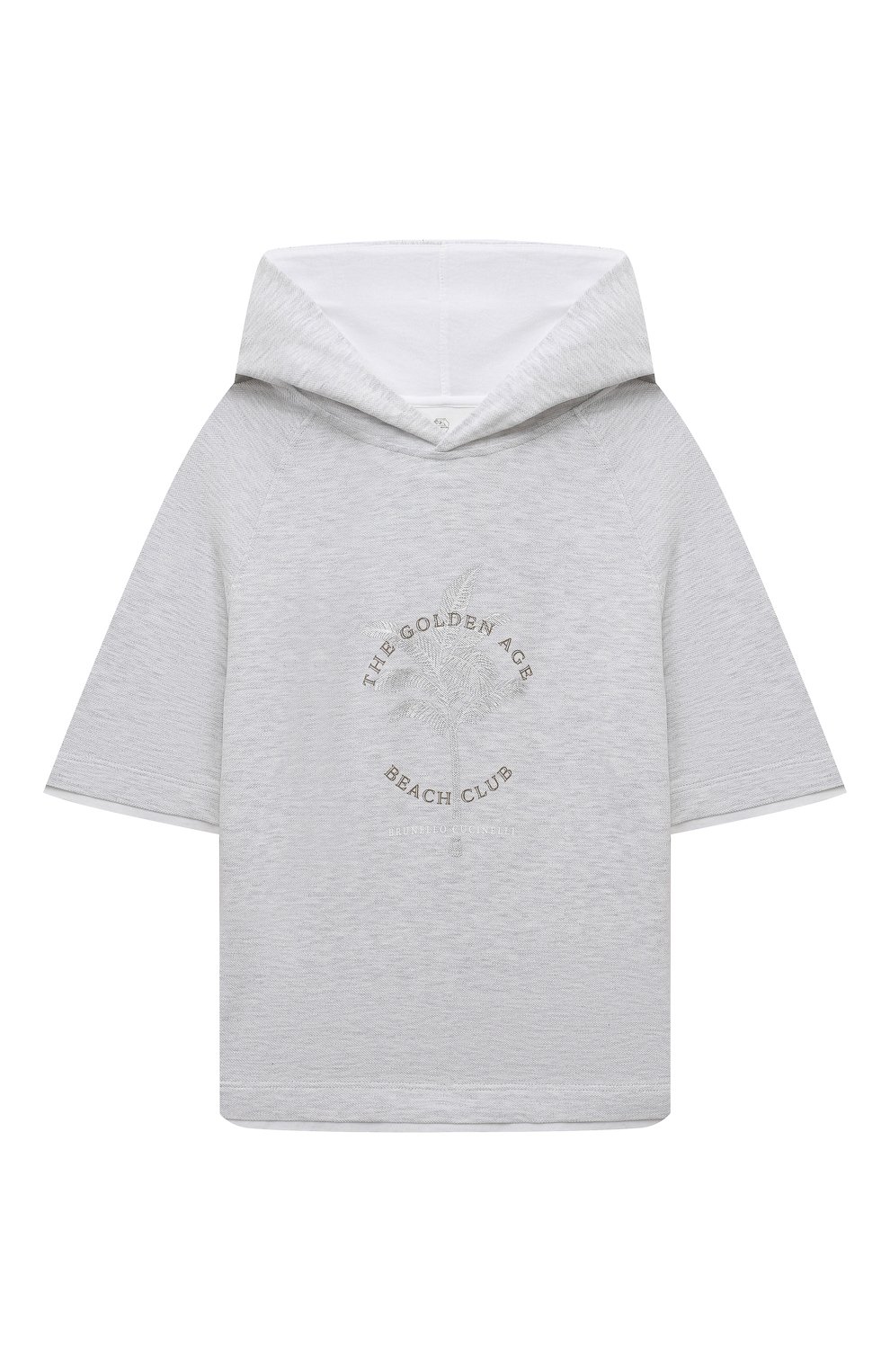 Хлопковая футболка BRUNELLO CUCINELLI, арт. BE854E169B, фото 1