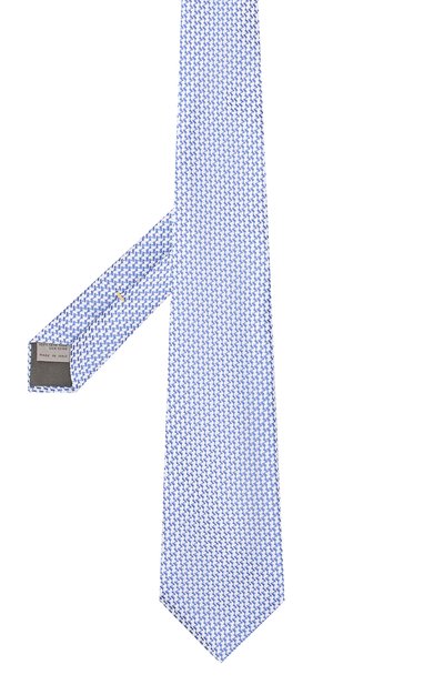 Шелковый галстук CANALI синего цвета по цене 9990 руб., арт. 18/HJ02150, фото 2 Шелковый галстук CANALI, арт. 18/HJ02150, фото 2