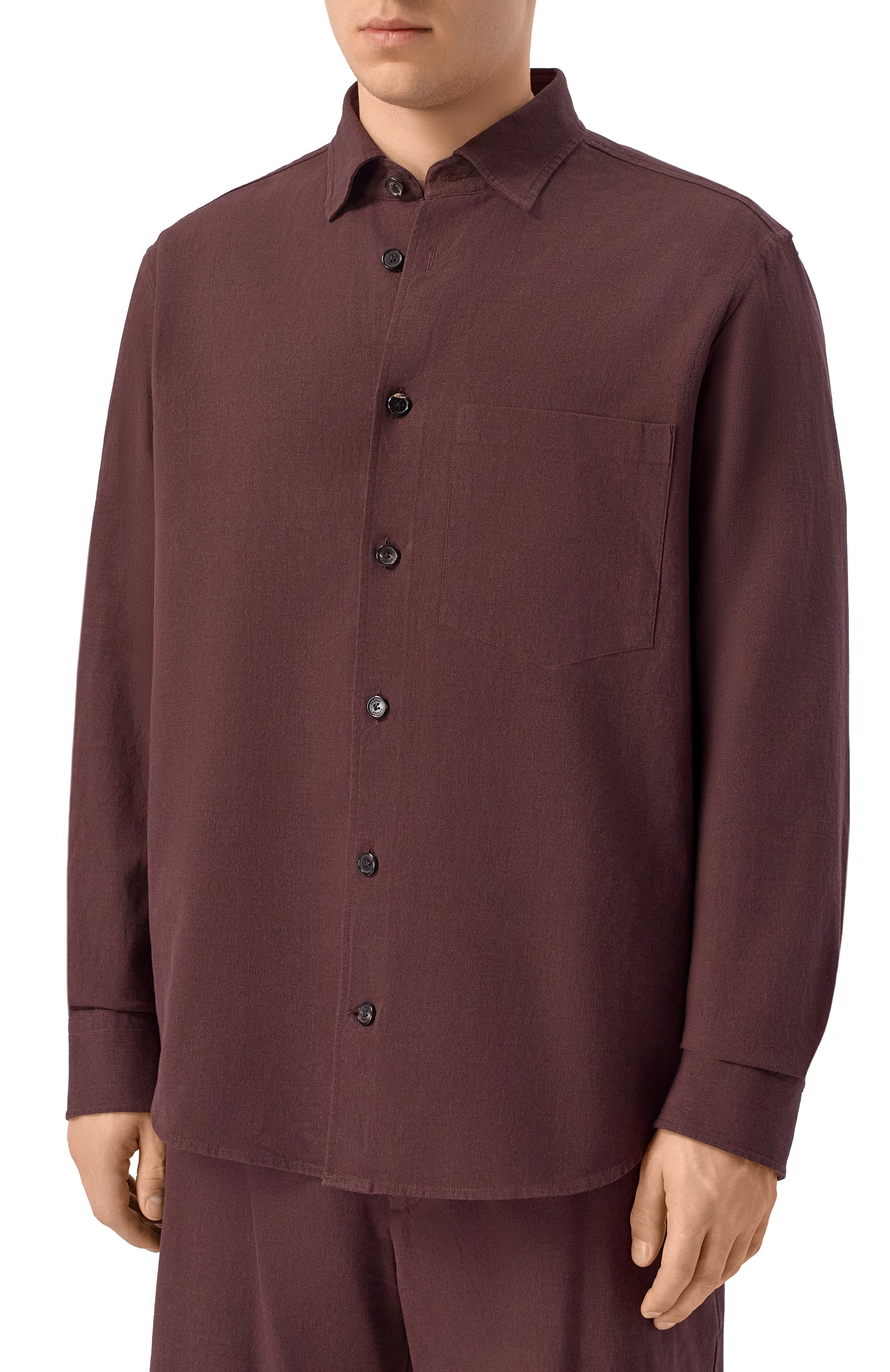 Рубашка изо льна и вискозы BOGNER, арт. 58731270, фото 3