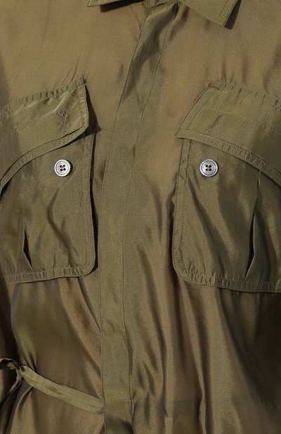 Рубашка DSQUARED2 хаки цвета по цене 59750 руб., арт. S72DL0599/S49801, фото 5 Рубашка DSQUARED2, арт. S72DL0599/S49801, фото 5