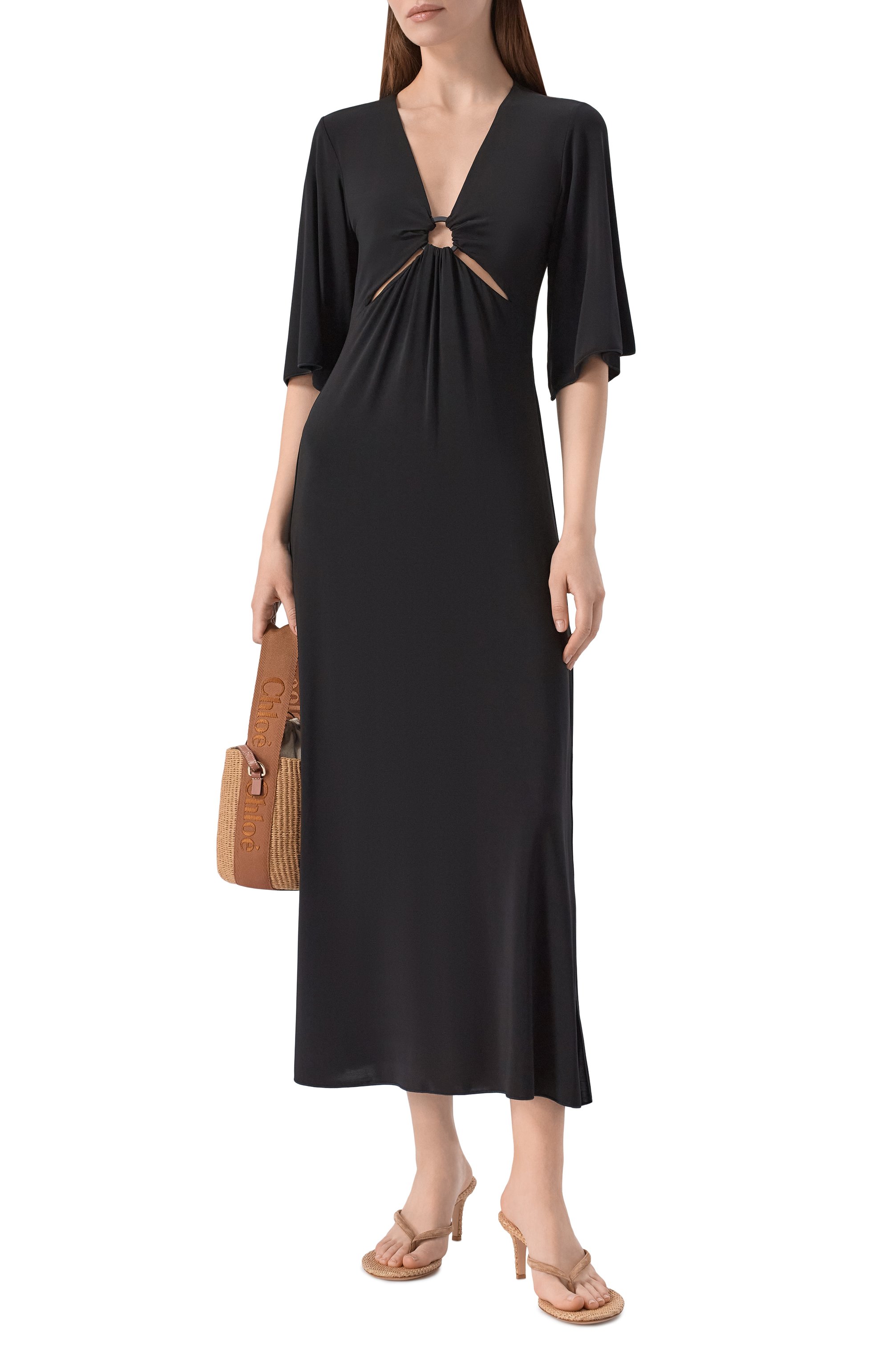 Платье из вискозы MAX MARA, арт. BCHRIGA 261662101, фото 2
