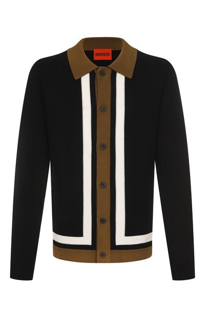 Мужской кардиган из вискозы и шерсти HUGO, арт. 50543770