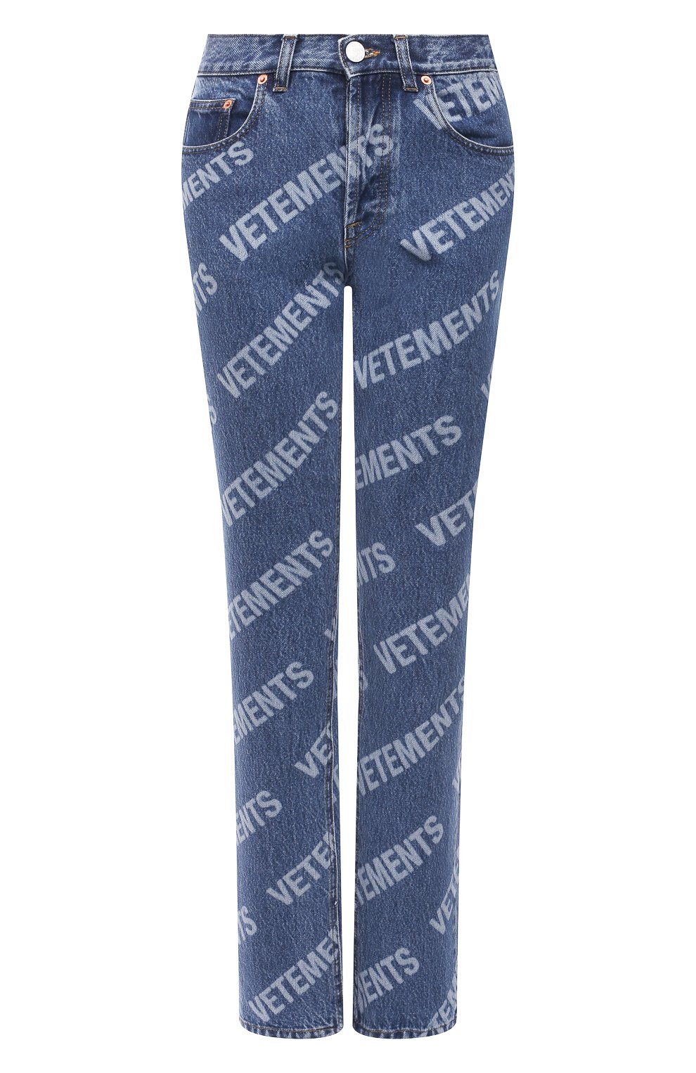 Джинсы VETEMENTS синего цвета по цене 144000 руб., арт. WE51PA220B 2803/BLUE, фото 1 Джинсы VETEMENTS, арт. WE51PA220B 2803/BLUE, фото 1