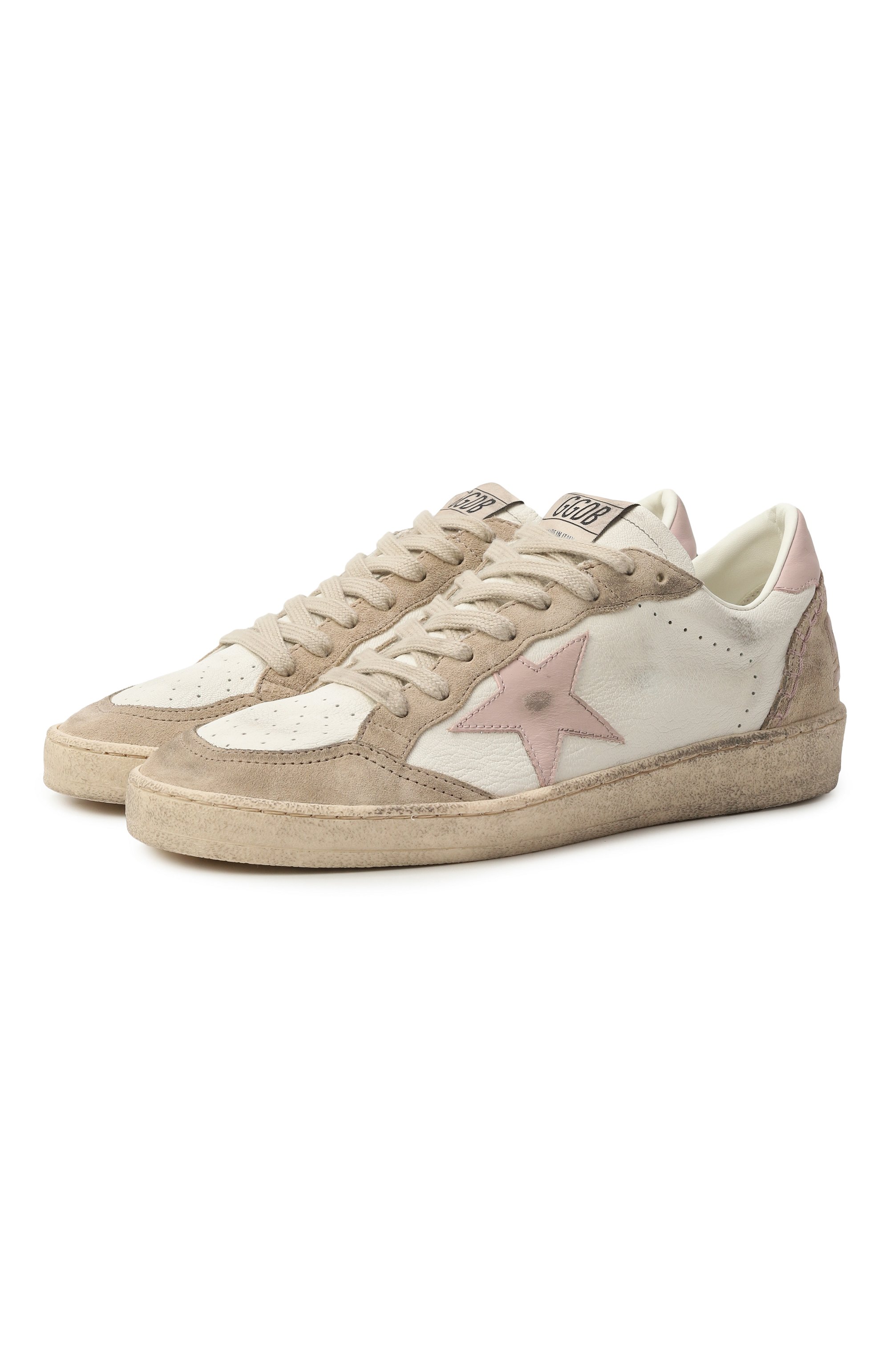 Кожаные кеды ball star GOLDEN GOOSE DELUXE BRAND, арт. GWF00117.F007480, фото 1