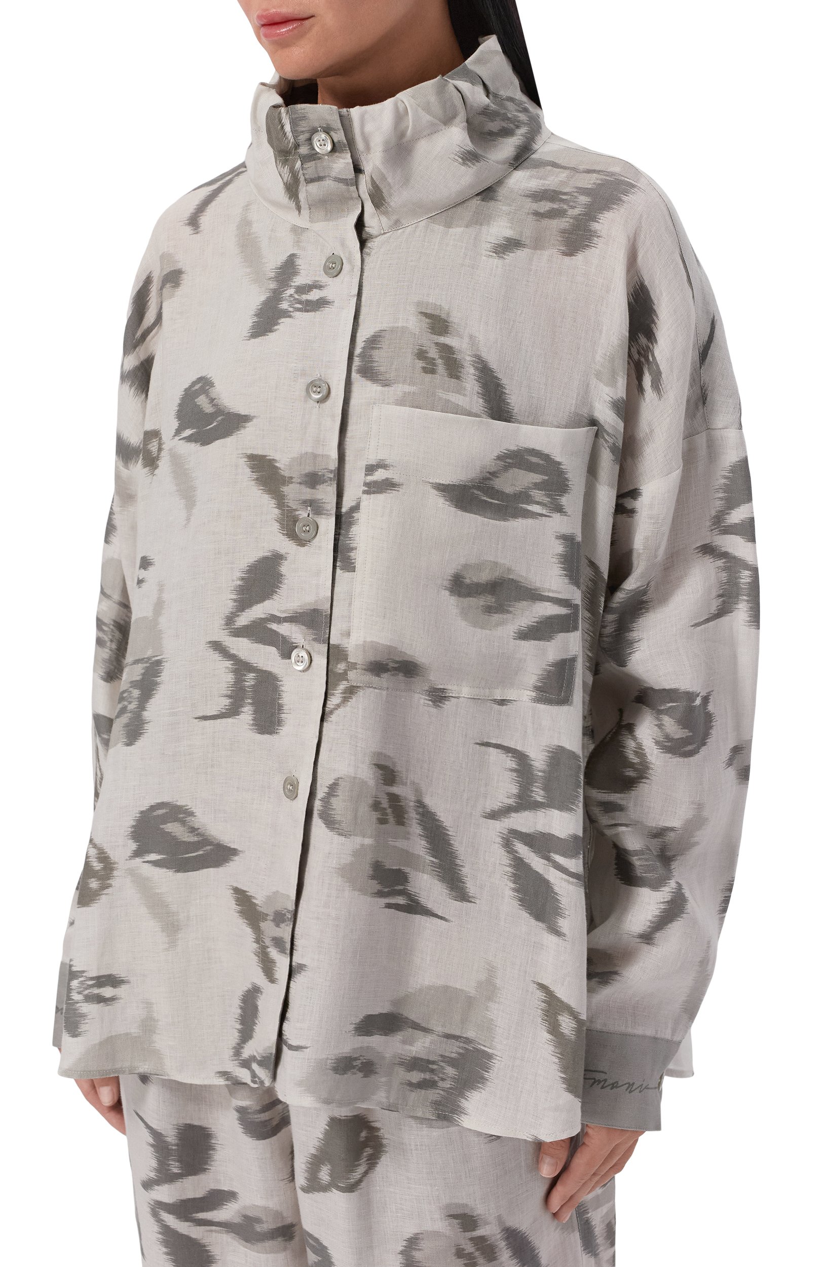 Льняная рубашка EMPORIO ARMANI, арт. EW004950/AF26966, фото 3