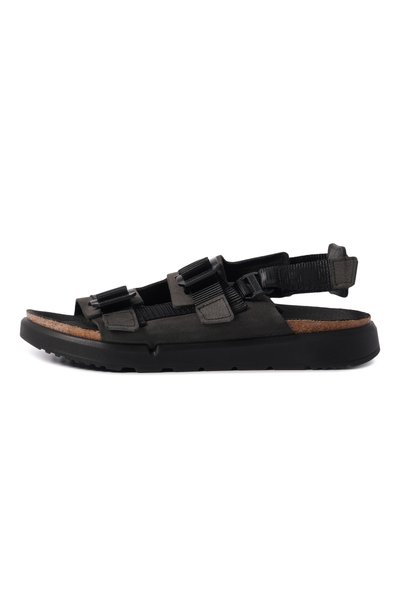 Сандалии shinjuku из нубука BIRKENSTOCK черного цвета по цене 29650 руб., арт. 1024599, фото 3 Сандалии shinjuku из нубука BIRKENSTOCK, арт. 1024599, фото 3