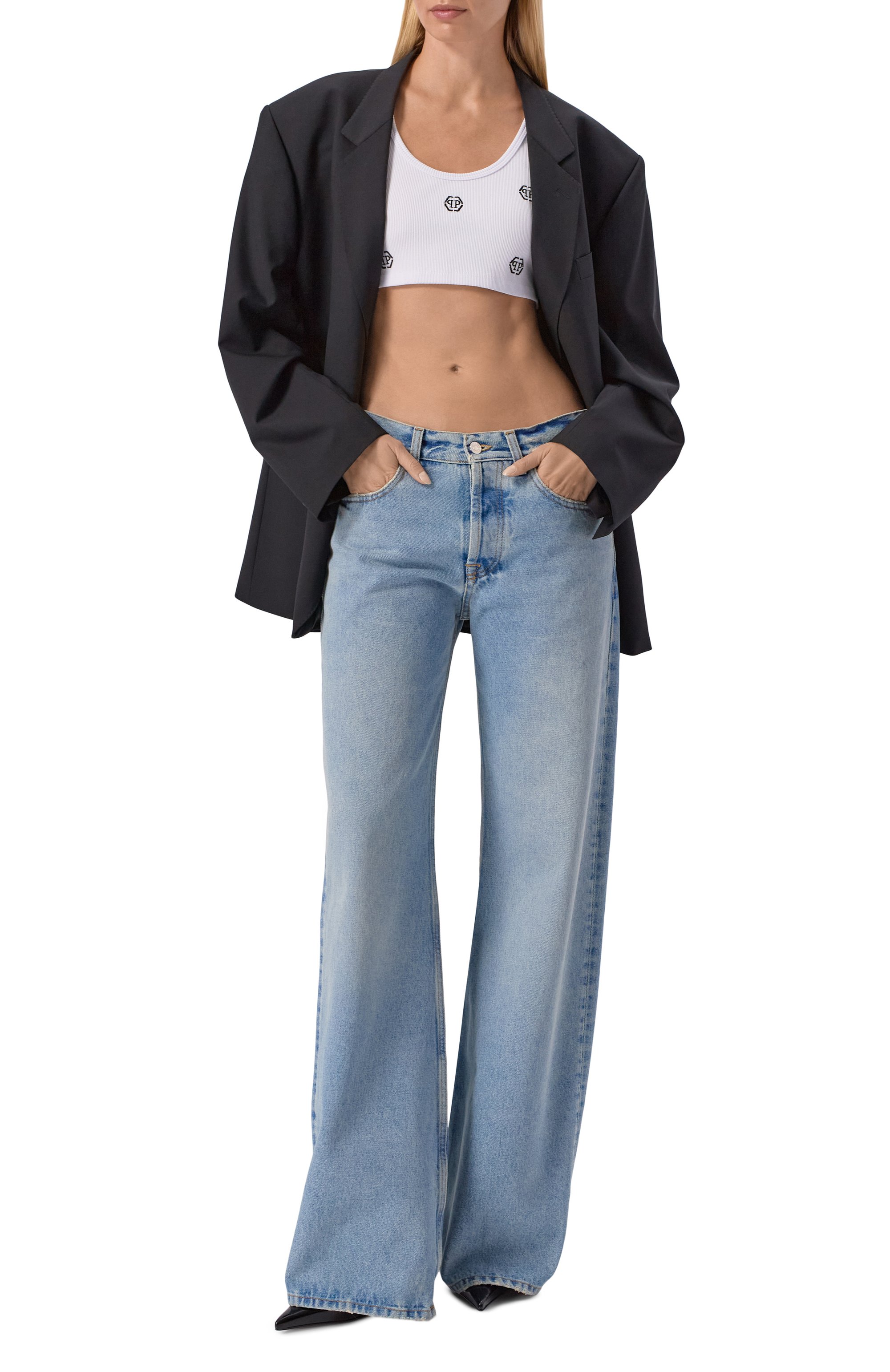 Хлопковый топ PHILIPP PLEIN, арт. SAFC WJK0190 PTE004N, фото 2