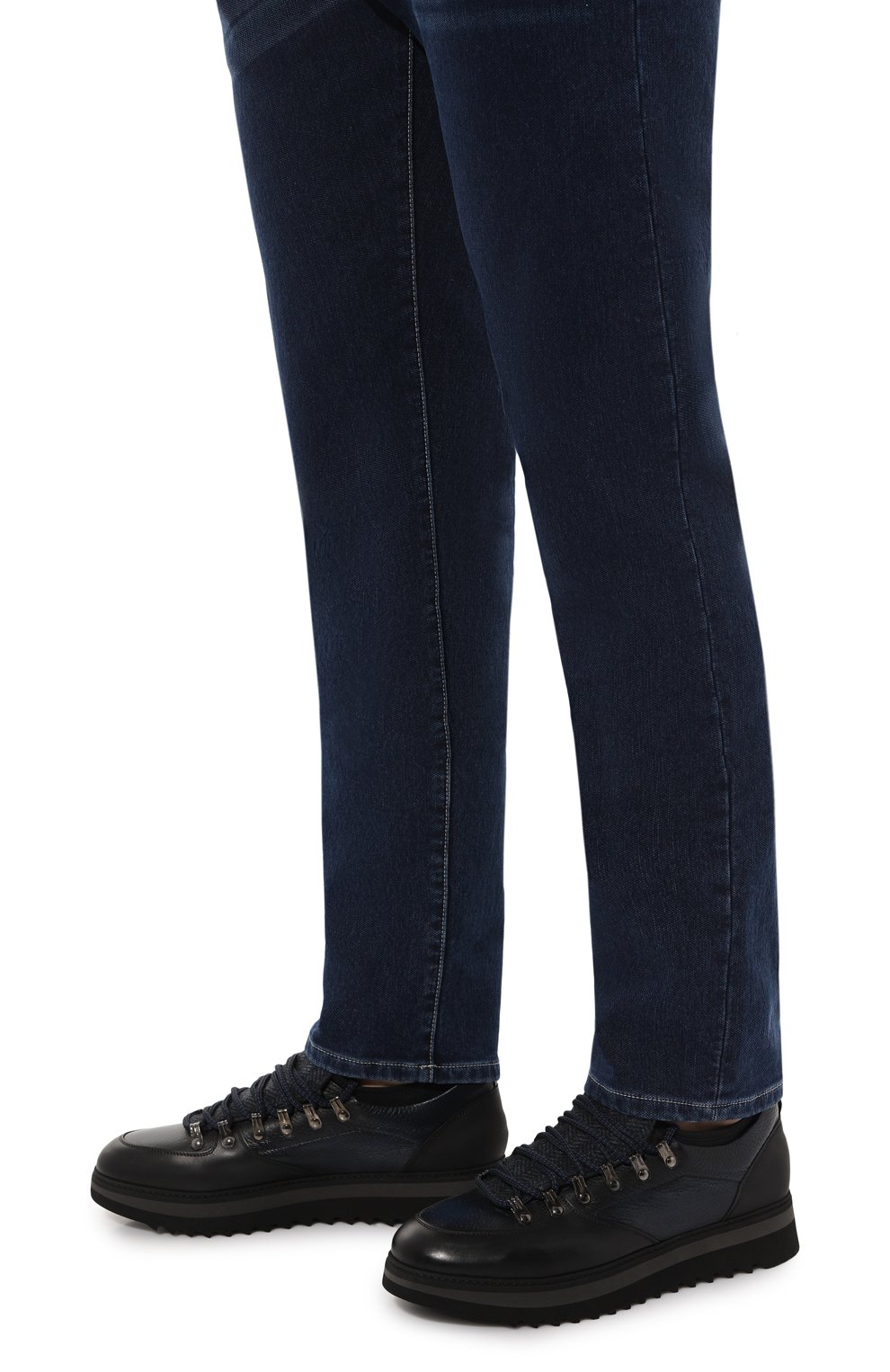 Кожаные кроссовки megeve BLU BARRETT, арт. MEGEVE-10970.7/C0RAL, фото 3