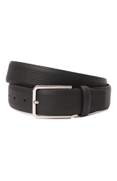 Мужской кожаный ремень SANTONI, арт. CM35VS003B91EMIA