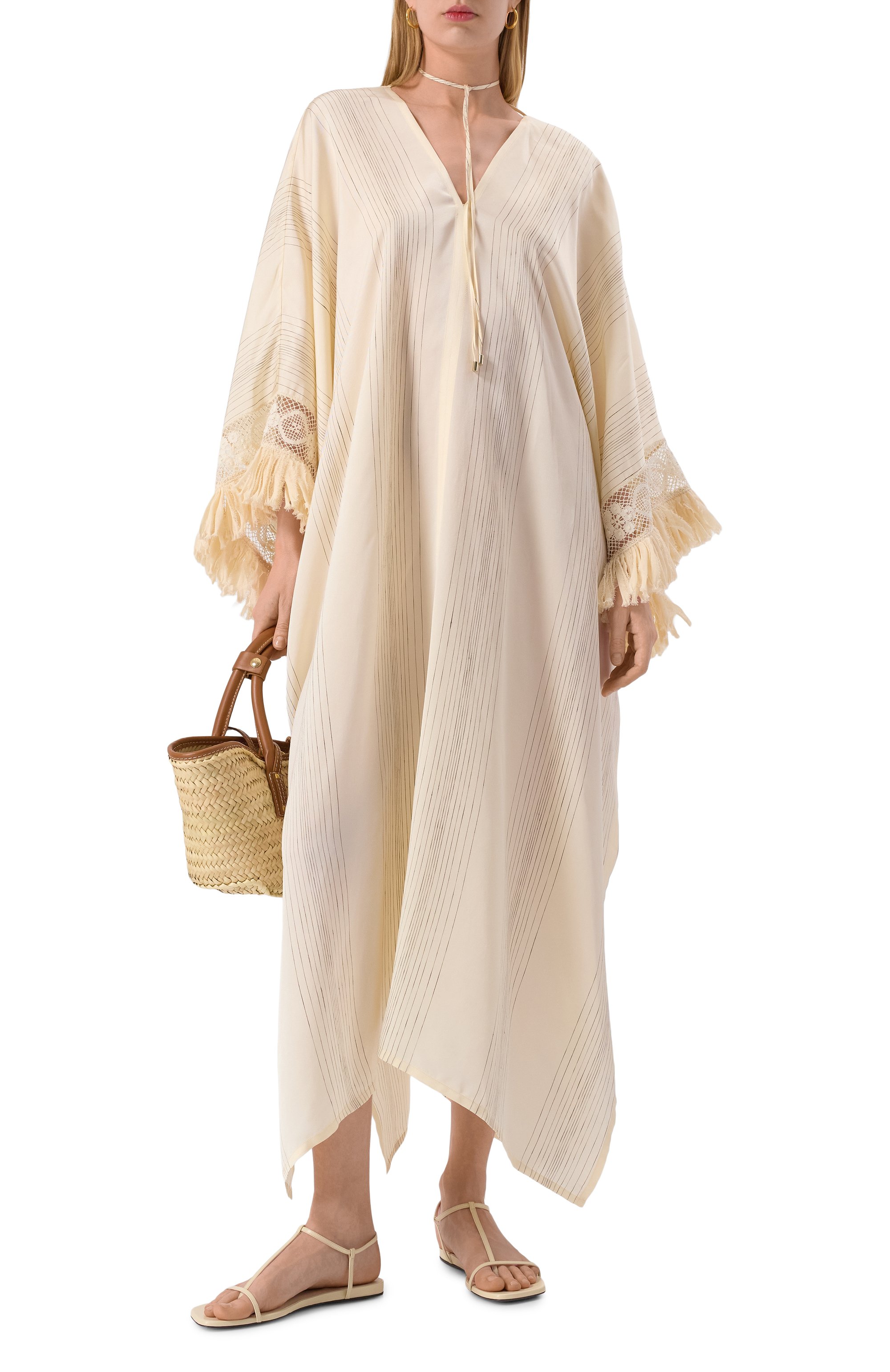 Туника из вискозы и шелка LORENA ANTONIAZZI, арт. R2575AB84A/4925, фото 2