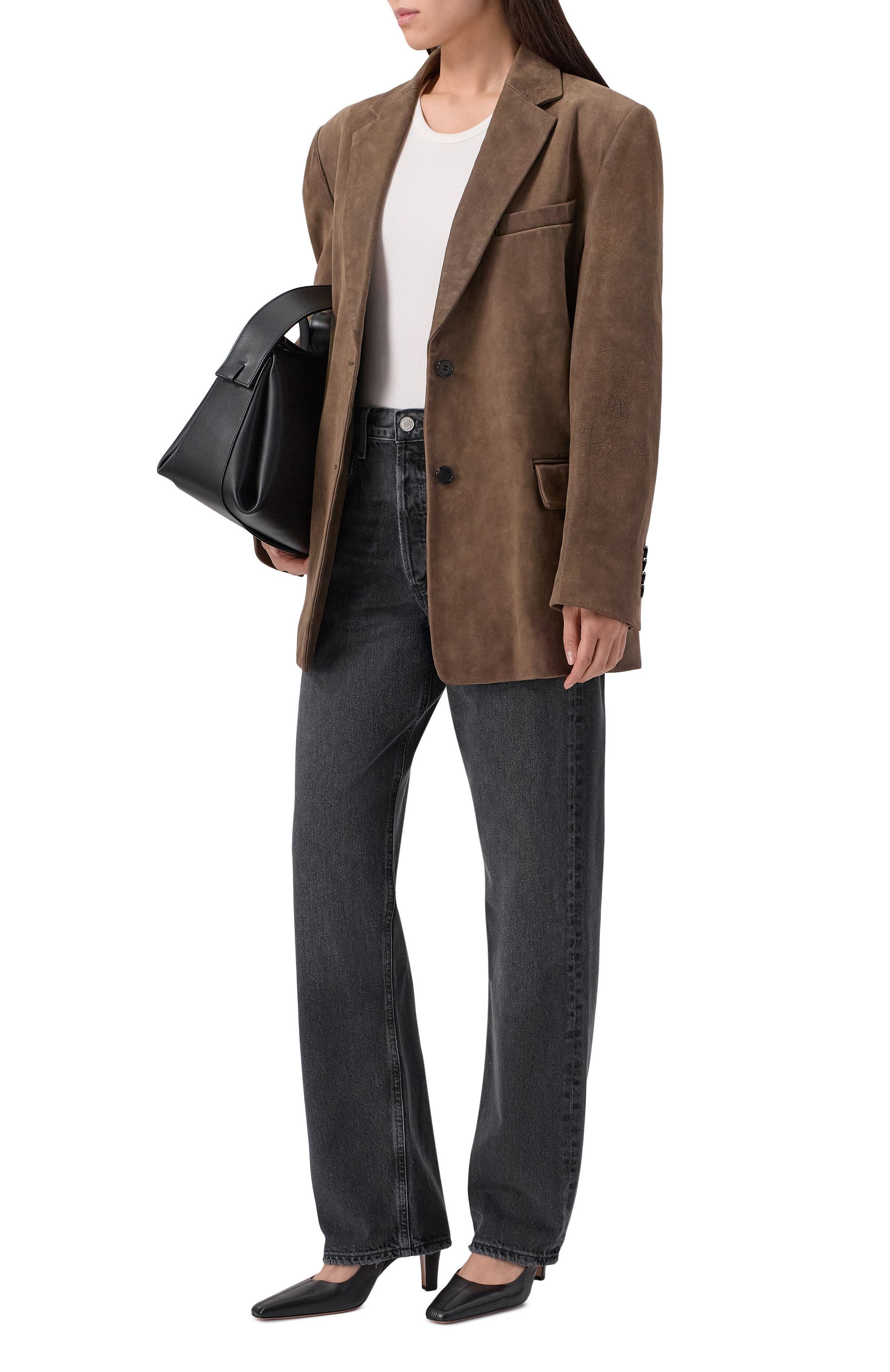 Джинсы kelly AGOLDE черного цвета по цене 52400 руб., арт. A1991817, фото 2 Джинсы kelly AGOLDE, арт. A1991817, фото 2