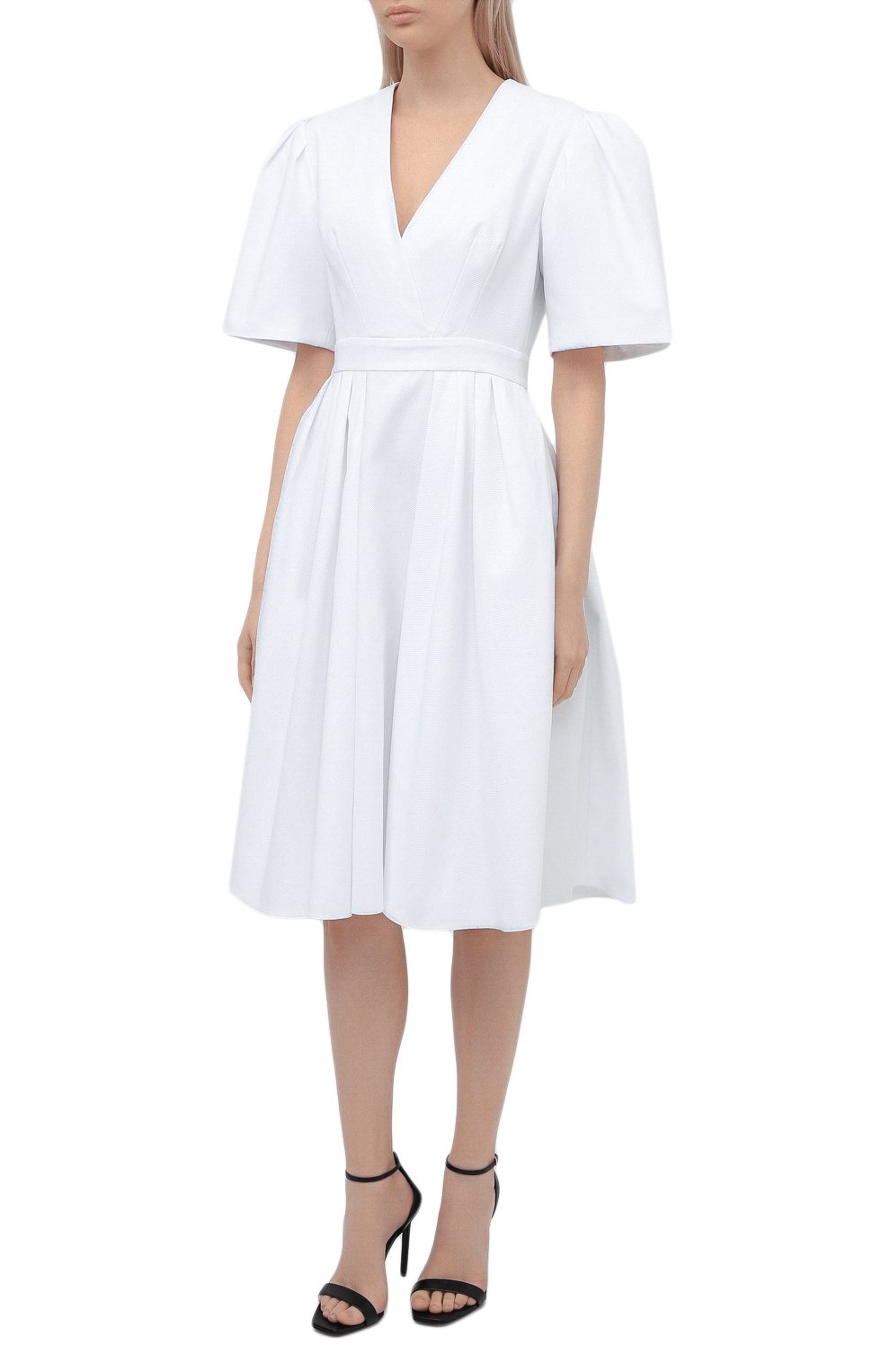 Хлопковое платье ALEXANDER MCQUEEN, арт. 650145/QAAAC, фото 3