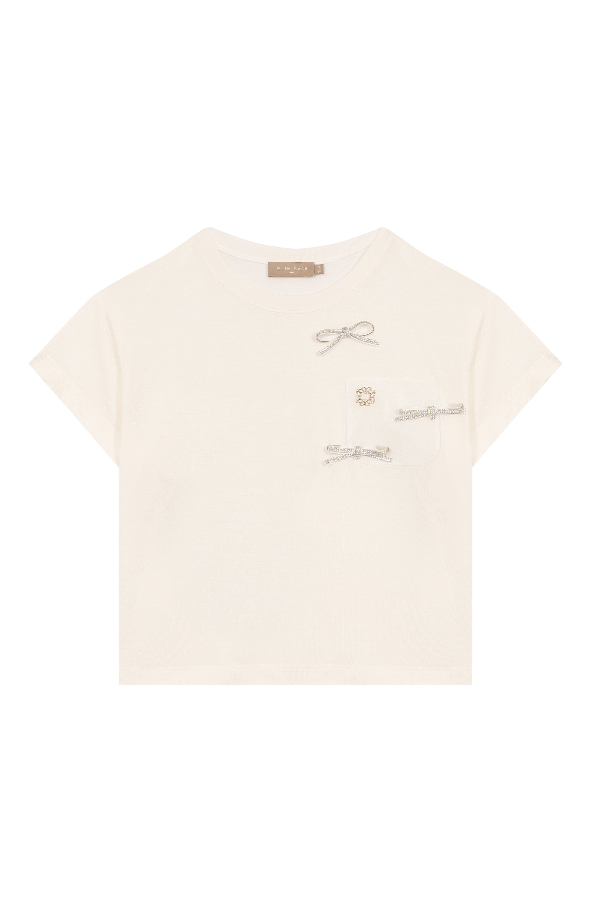 Футболка из вискозы ELIE SAAB JUNIOR, арт. EFTS016 V1/TS0378/12-16, фото 1