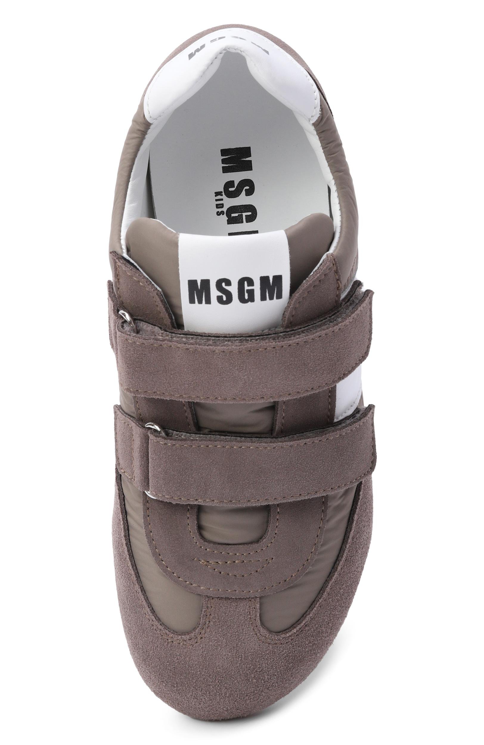 Комбинированные кеды MSGM KIDS, арт. 83969/VAR2_001, фото 4