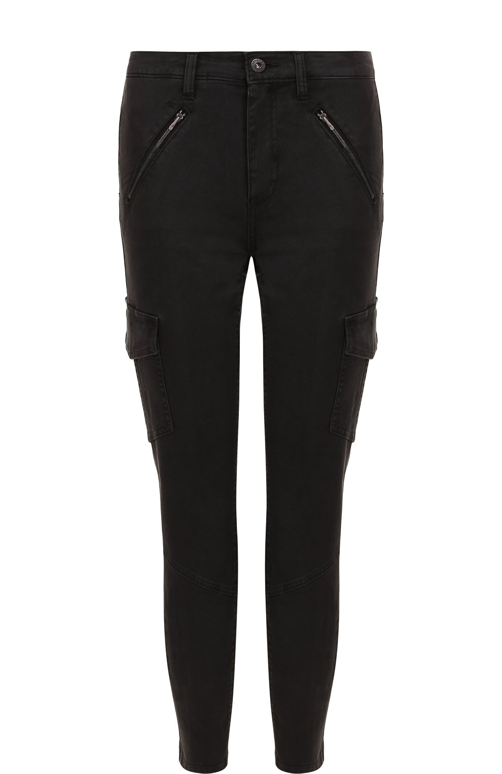 Укороченные джинсы с потертостями AG ADRIANO GOLDSCHMIED, арт. BES1785/SUL-BLK, фото 1