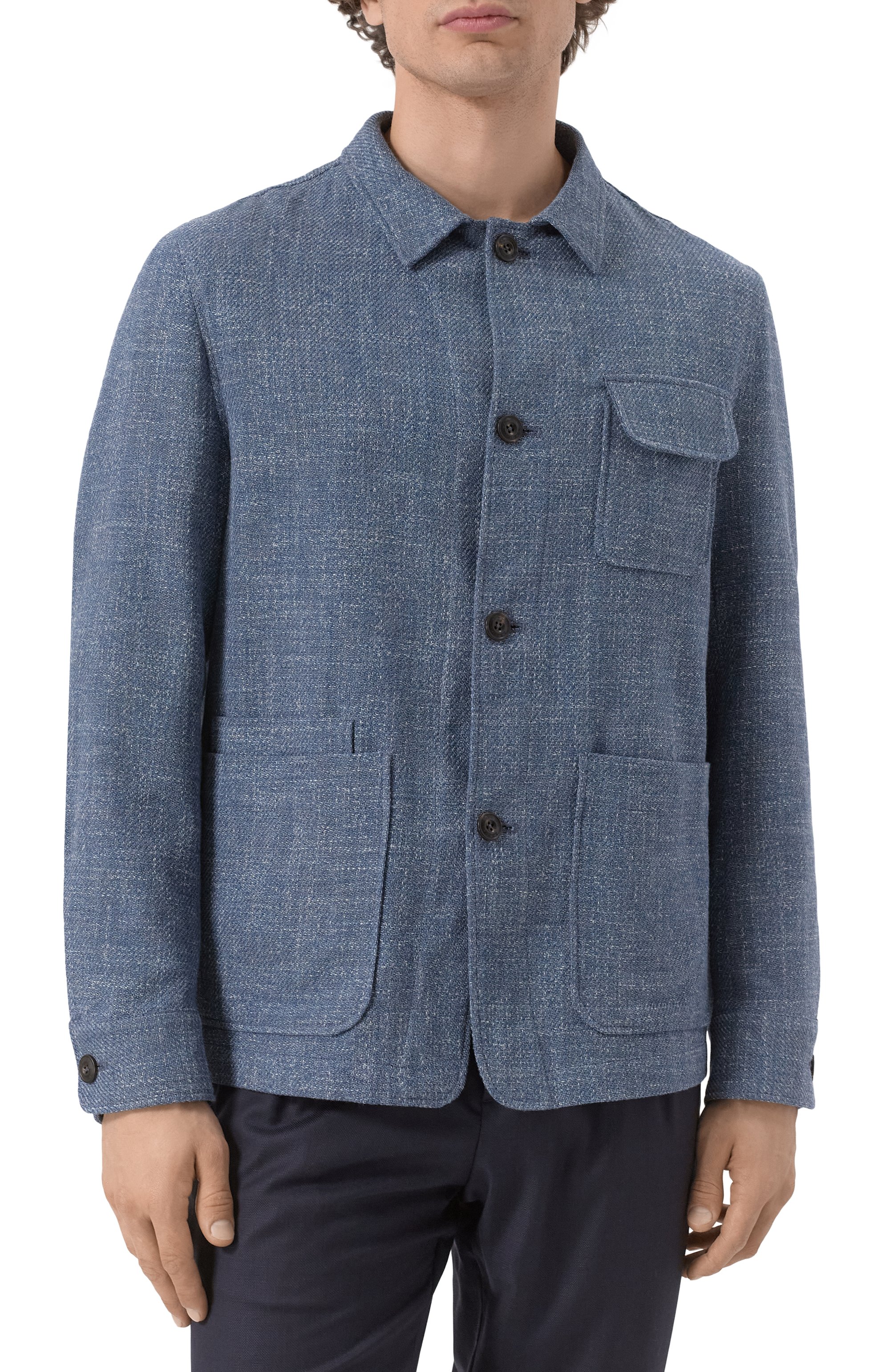 Хлопковая куртка-рубашка L.B.M. 1911, арт. 2832/52009, фото 3