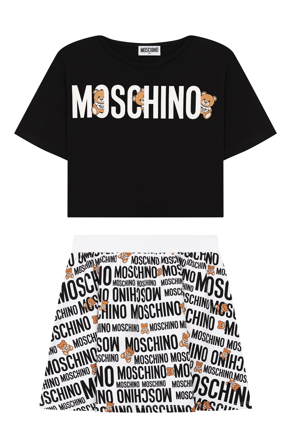 Комплект из футболки и юбки MOSCHINO, арт. HDG001/LDB39/4A-8A, фото 1
