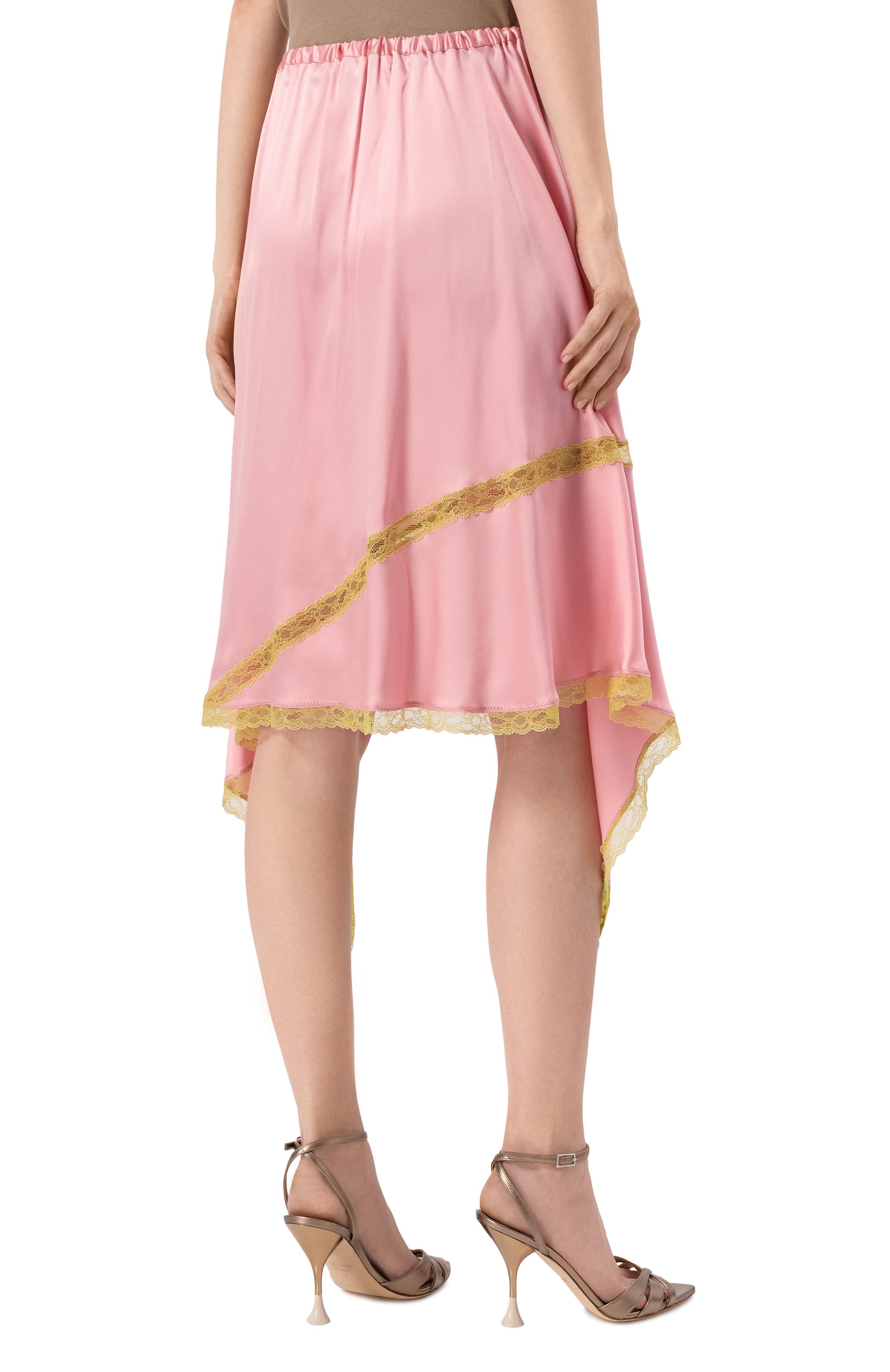 Атласная юбка DRIES VAN NOTEN, арт. 251-010802-1032, фото 4