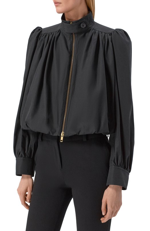 Хлопковая куртка Chloé CH26SVE20140 Чёрный  CH26SVE20140 Фото 3