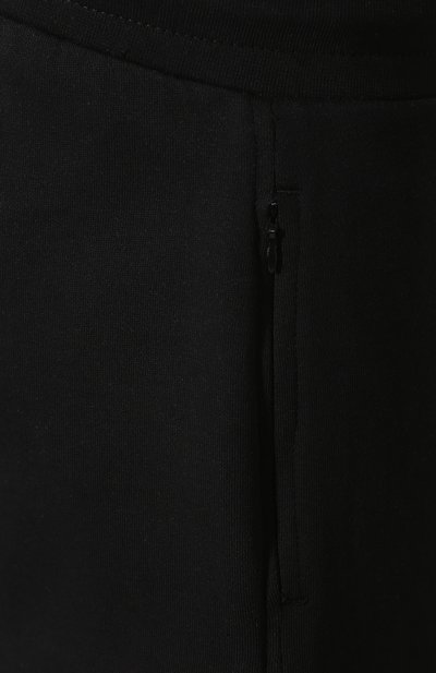 Хлопковые брюки прямого кроя с поясом на резинке EMPORIO ARMANI, арт. 8N1P87/1J07Z, фото 5