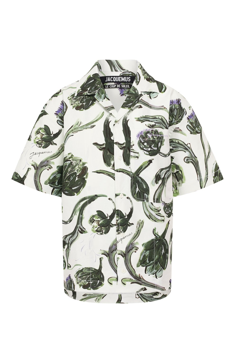 Рубашка из смеси хлопка и льна JACQUEMUS разноцветного цвета по цене 25500 руб., арт. 205SH21/2653S, фото 1 Рубашка из смеси хлопка и льна JACQUEMUS, арт. 205SH21/2653S, фото 1