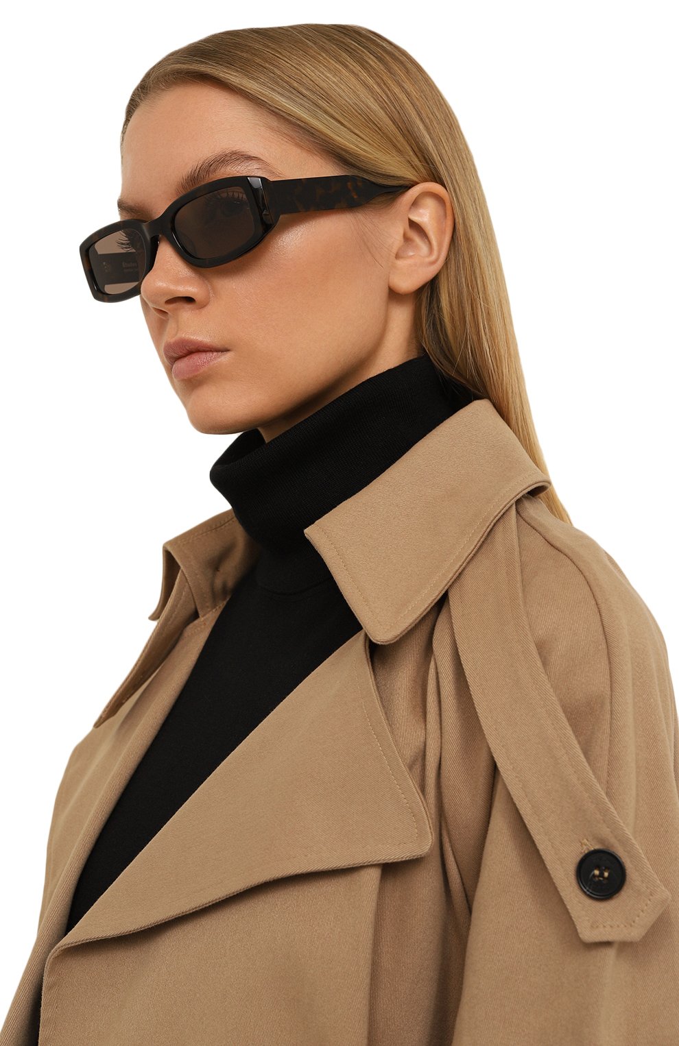 Солнцезащитные очки ÉTUDES коричневого цвета по цене 38500 руб., арт. EDITI0N DARK T0RT0ISE, фото 2 Солнцезащитные очки ÉTUDES, арт. EDITI0N DARK T0RT0ISE, фото 2