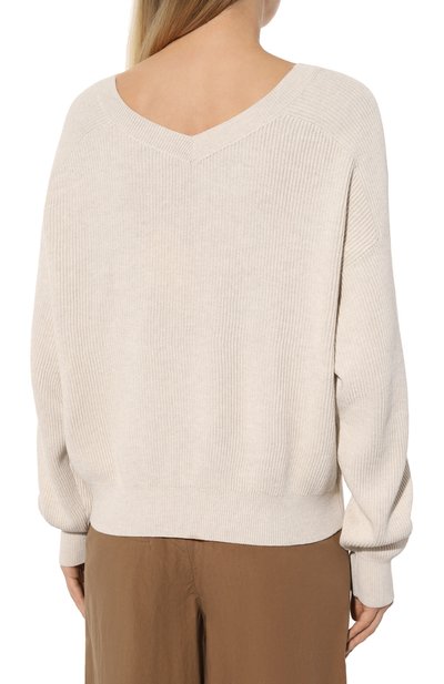 Хлопковый пуловер BRUNELLO CUCINELLI, арт. M1919B1351, фото 4