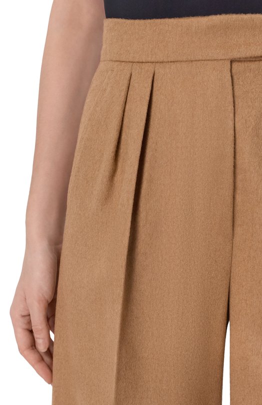 Шерстяные брюки Max Mara 0RI Бежевый  0RI Фото 5