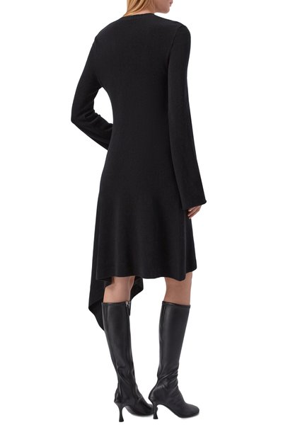 Шерстяное платье ANN DEMEULEMEESTER черного цвета по цене 107500 руб., арт. B0013527/KN073, фото 3 Шерстяное платье ANN DEMEULEMEESTER, арт. B0013527/KN073, фото 3