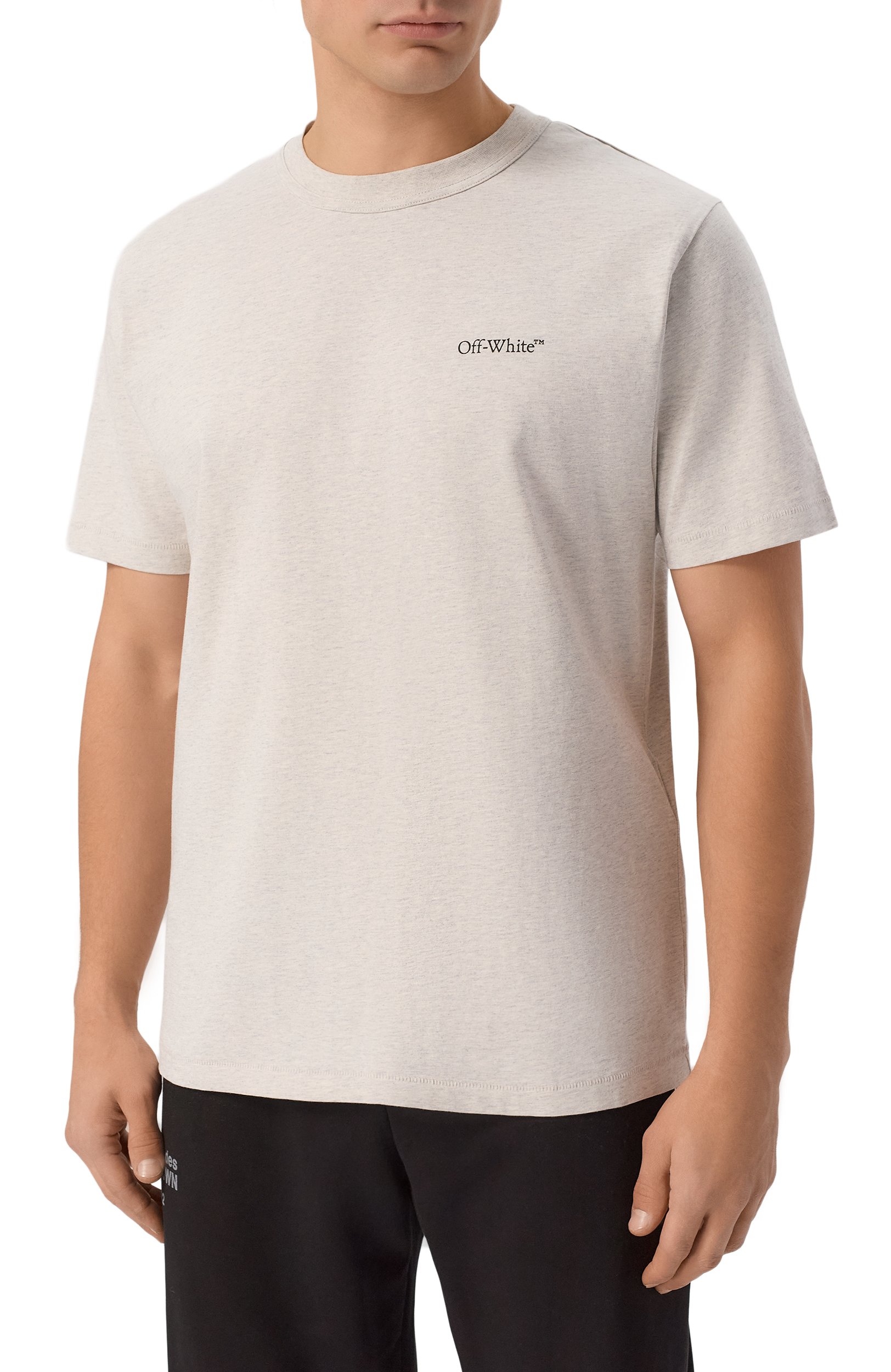 Хлопковая футболка OFF-WHITE, арт. 0MAA16MF26JER00M0, фото 3