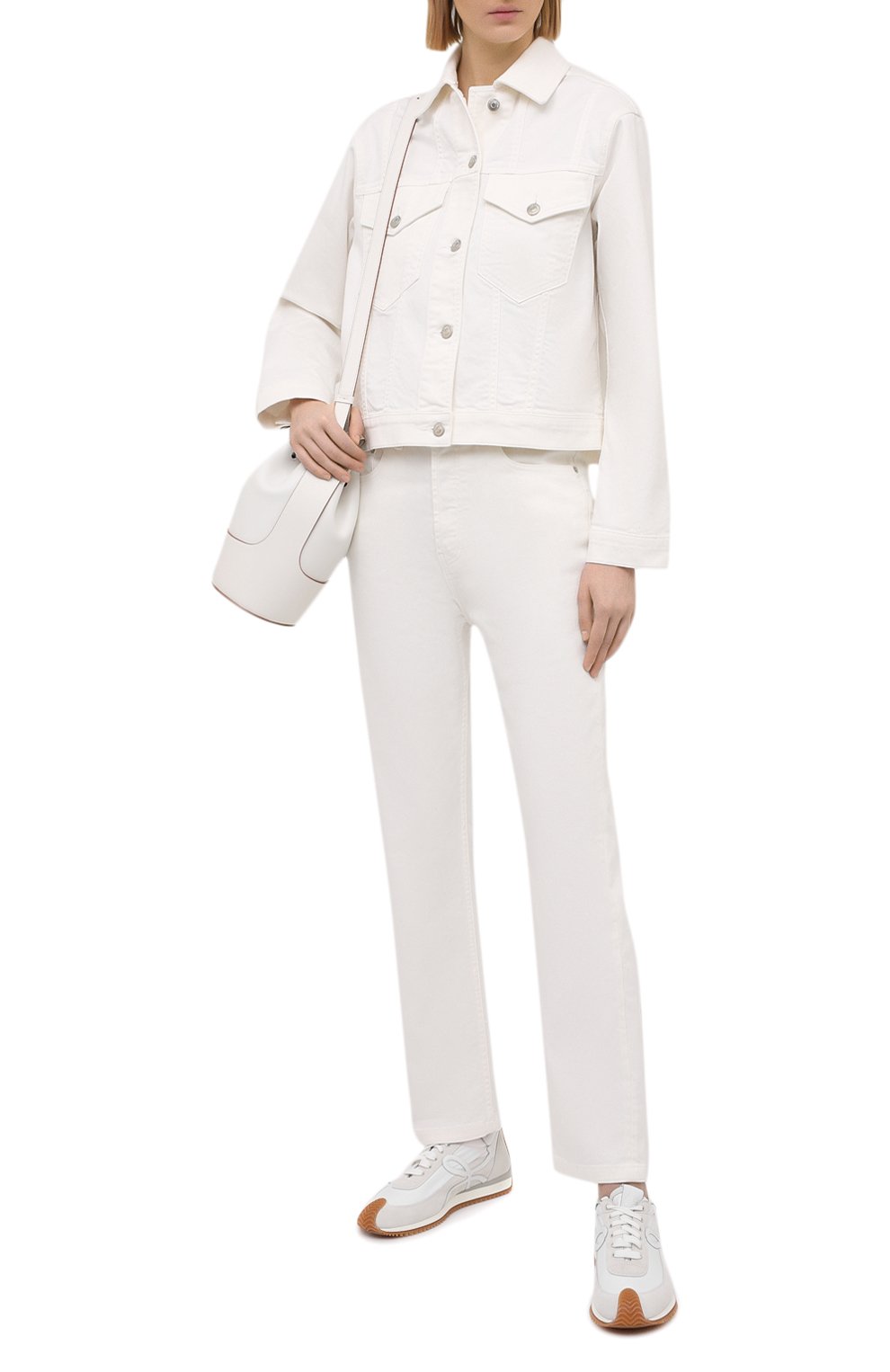 Джинсовая куртка NANUSHKA белого цвета по цене 74350 руб., арт. MAREN_WHITE_C0MF0RT STRETCH DENIM, фото 2 Джинсовая куртка NANUSHKA, арт. MAREN_WHITE_C0MF0RT STRETCH DENIM, фото 2